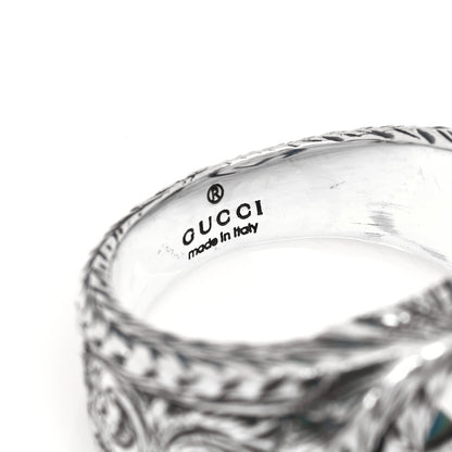 Gucci Sterling Silver Interlocking GG Signet Ring 52 6 4 of 5