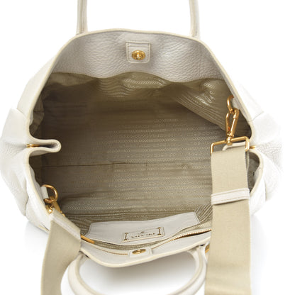 Prada Vitello Daino Shopping Satchel Pomice 5 of 9