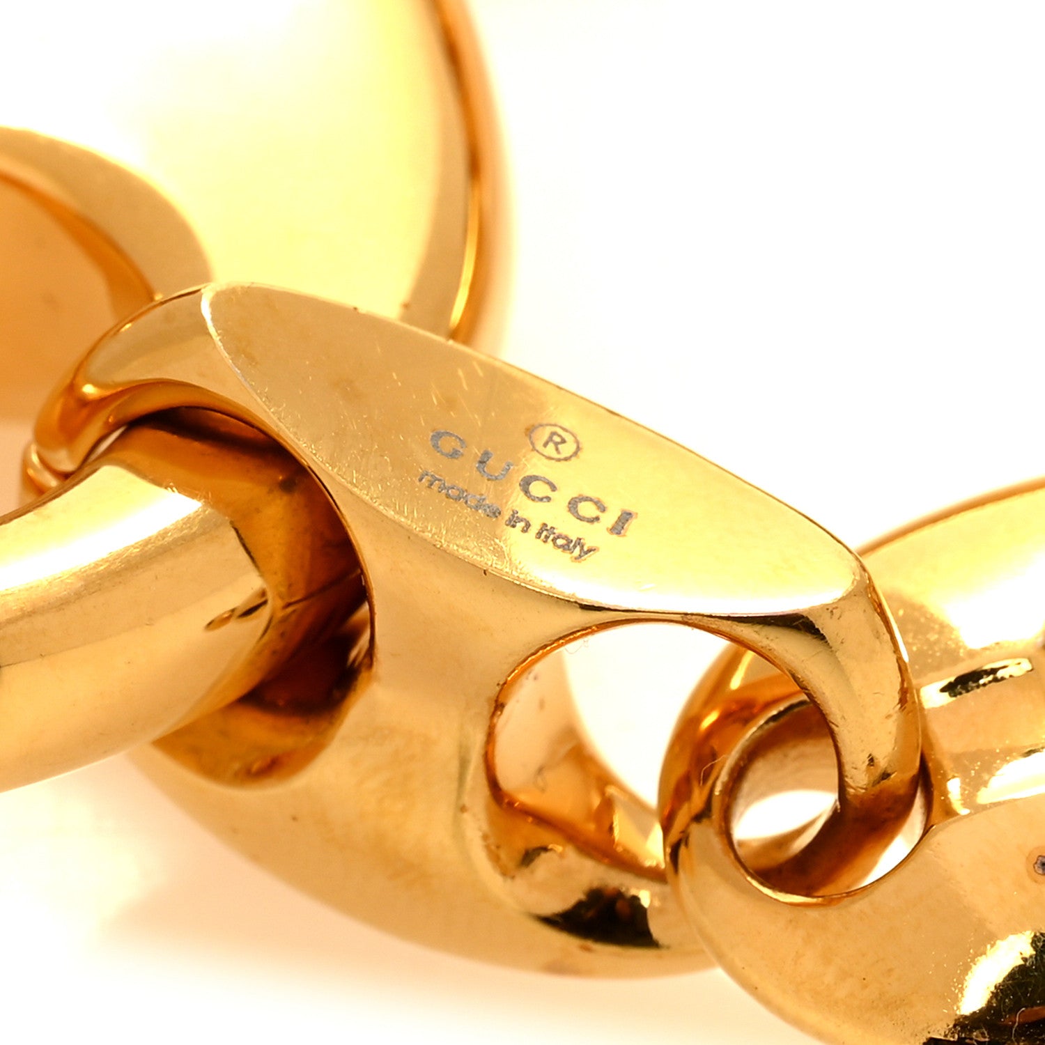 Gucci Metal Marina Chain Link Bracelet S Gold 4 of 5