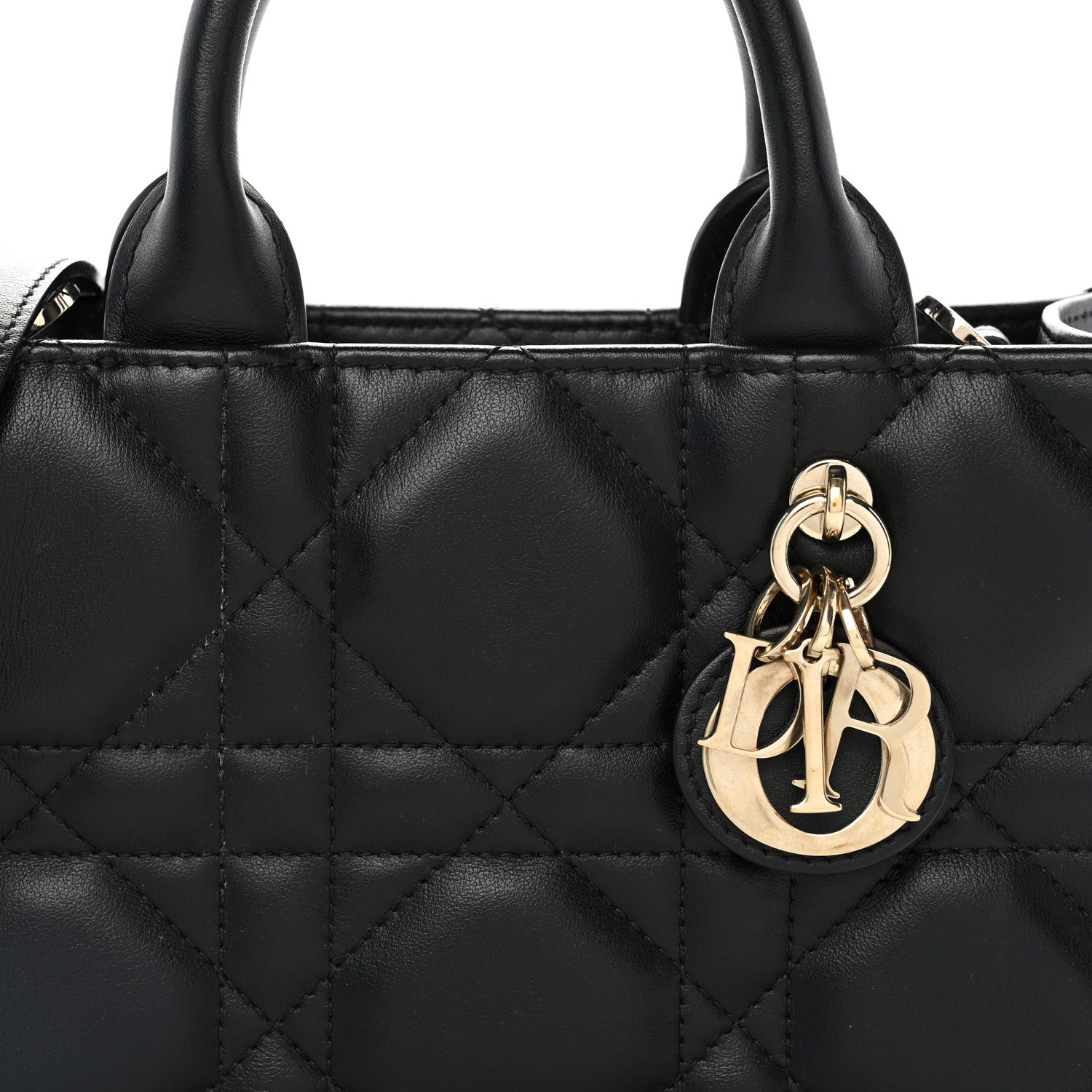 Christian Dior Calfskin Macrocannage Mini Book Tote Black 8 of 12