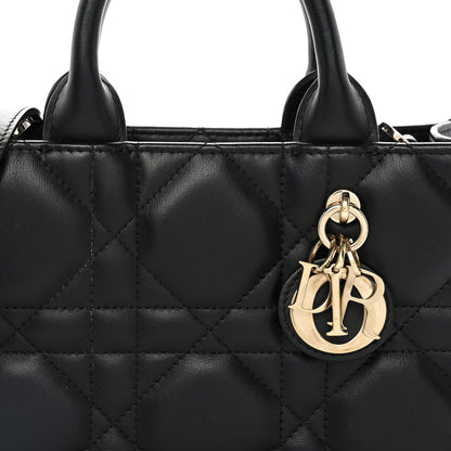 Christian Dior Calfskin Macrocannage Mini Book Tote Black 8 of 12