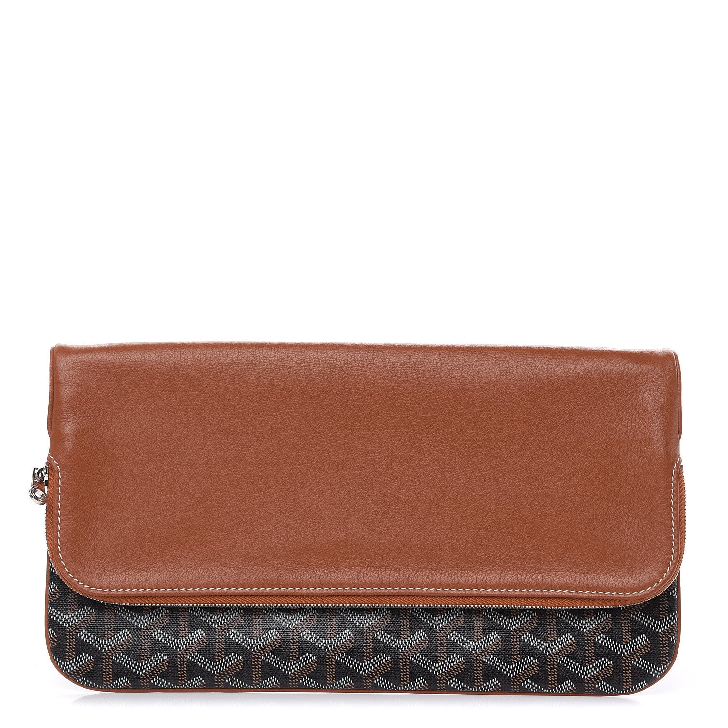 Goyard Goyardine Sainte Marie Soft Clutch Black Gold 1 of 7
