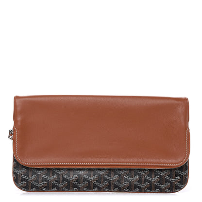 Goyard Goyardine Sainte Marie Soft Clutch Black Gold 1 of 7