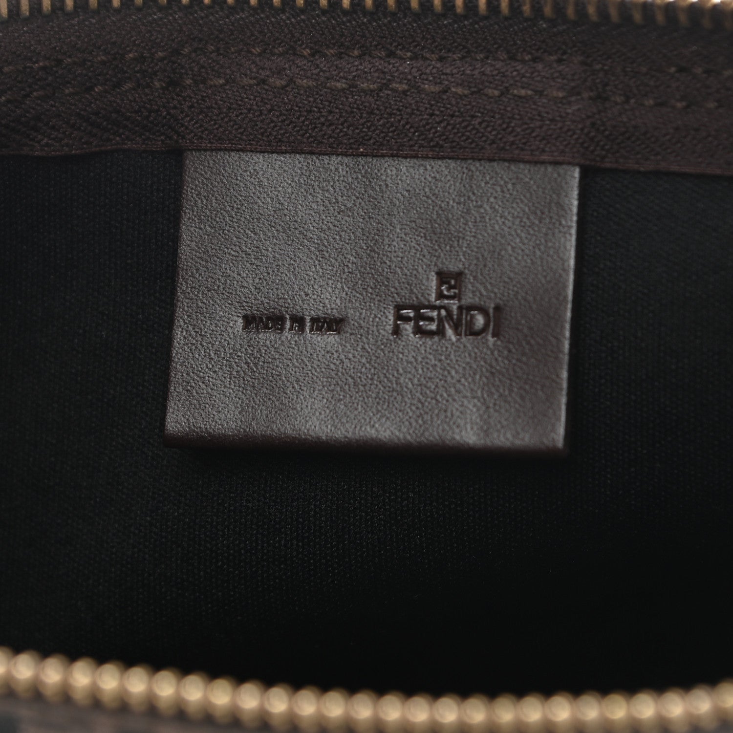Fendi Zucchino Mini Pochette Tobacco Moro 6 of 12