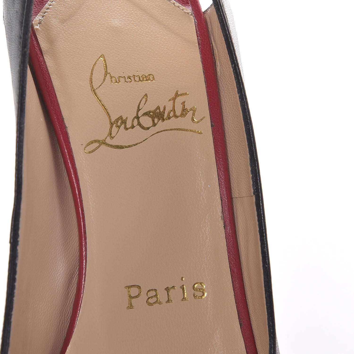 Christian Louboutin Nappa Architek 120 Pumps 36.5 Black Red 6 of 10