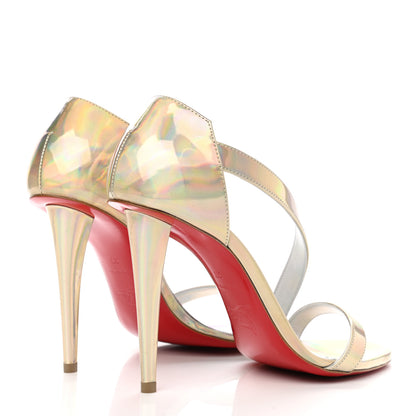 Christian Louboutin Patent Psychic Astridal 100 Pumps 37 Gold 4 of 9