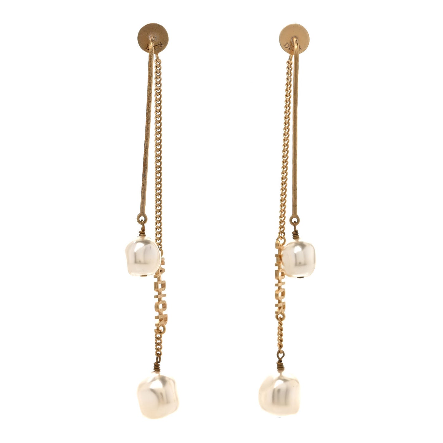 Pearl J'adior Dangle Earrings Gold