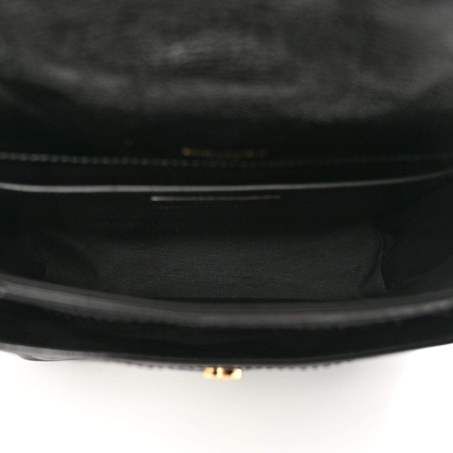 Crinkled Calfskin Matelasse Monogram Baby Niki Chain Satchel Black
