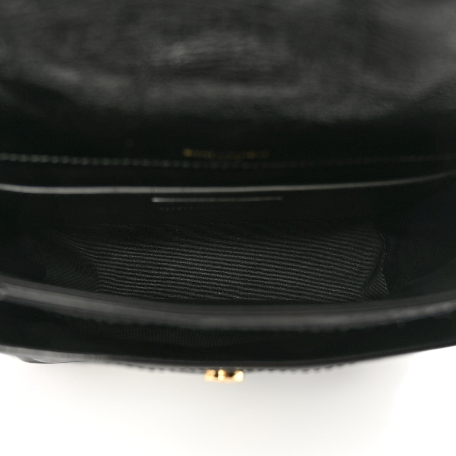 Saint Laurent Crinkled Calfskin Matelasse Monogram Baby Niki Chain Satchel Black 5 of 9