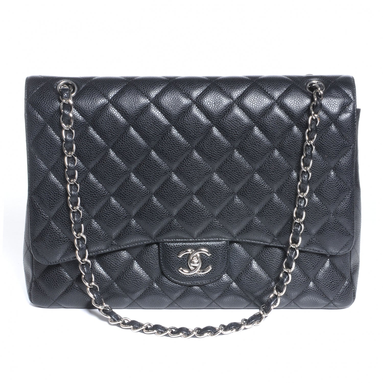 Chanel Caviar Maxi Single Flap Black 1 of 8