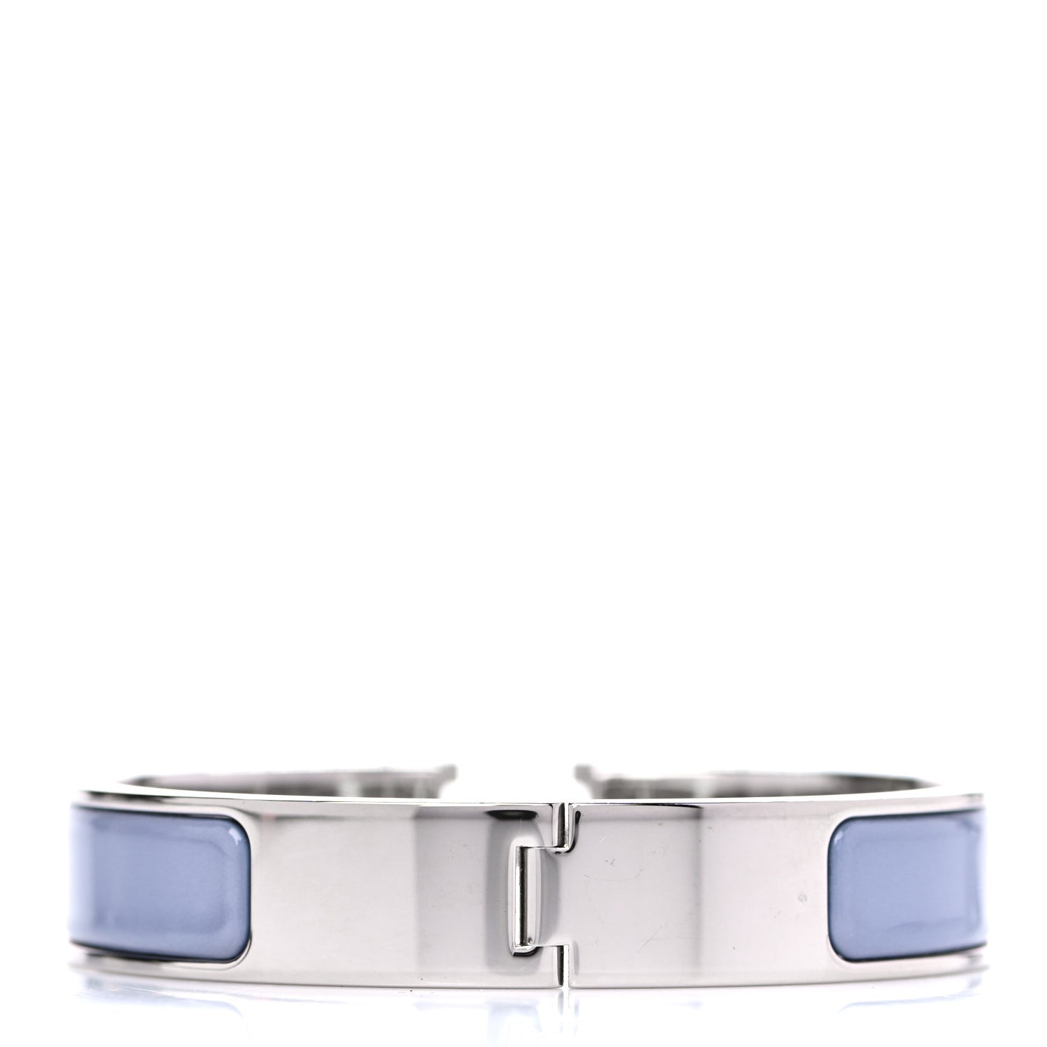 Hermes Enamel Narrow Clic Clac H Bracelet PM Bleu Lin 3 of 7
