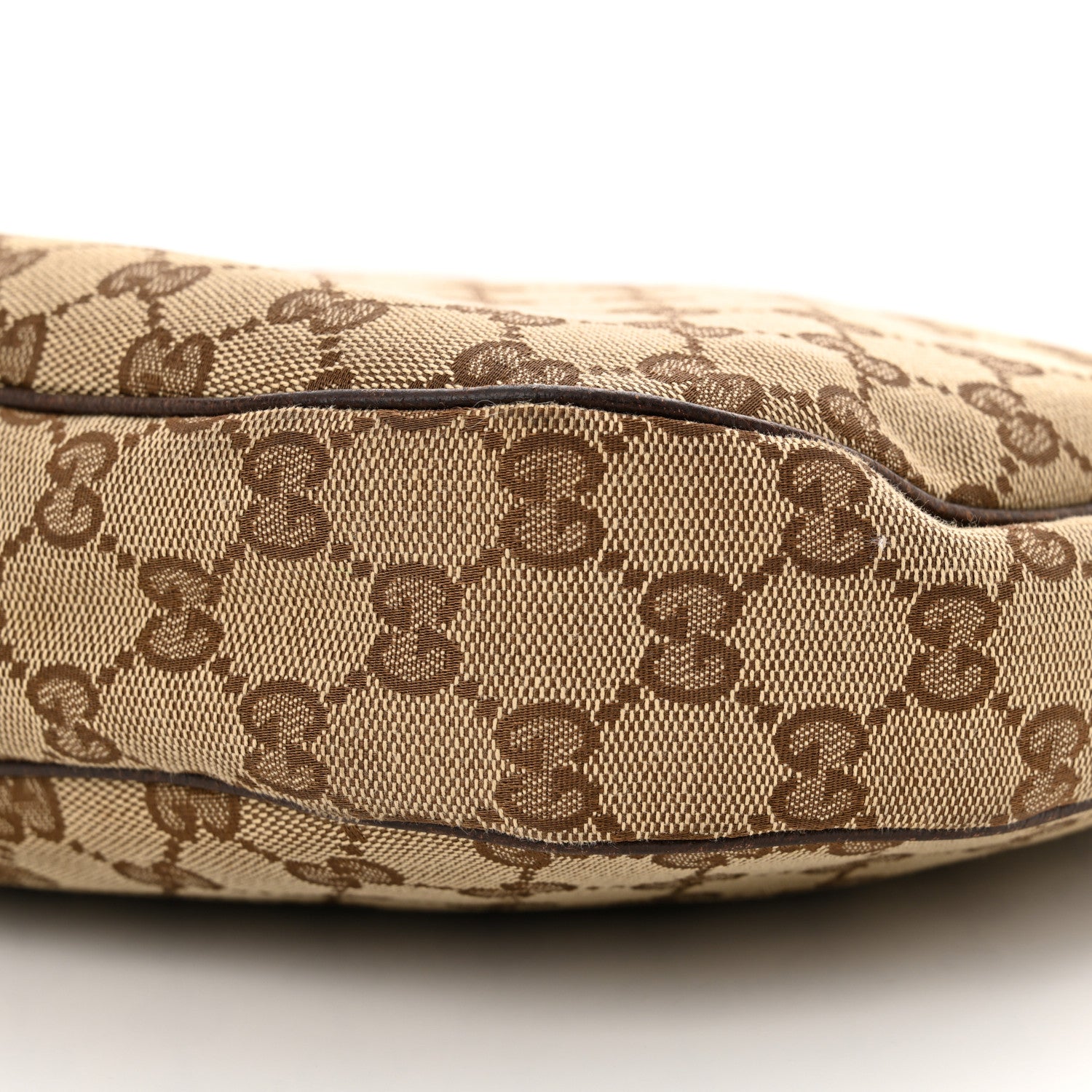 Gucci Monogram Medium Half Moon Hobo Dark Brown 10 of 10