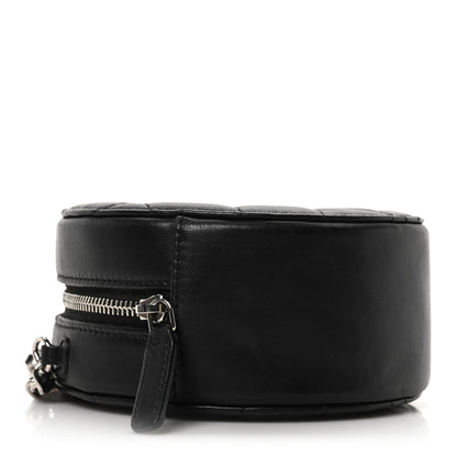 Chanel Lambskin Quilted Round Clutch With Chain Black 4 of 10