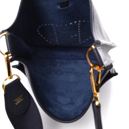 Hermes Taurillon Clemence Evelyne III PM Bleu Nuit 5 of 10