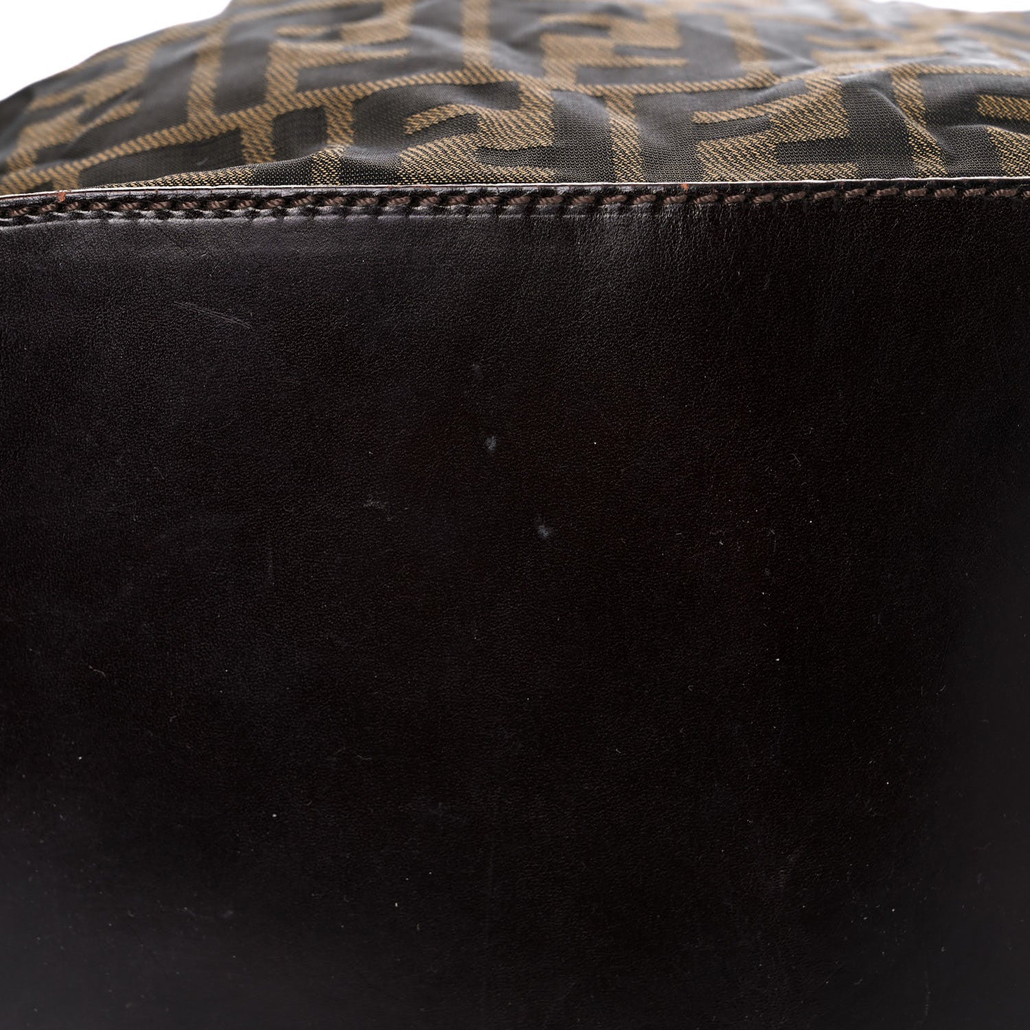 Fendi Zucca Calfskin Tote Tobacco 14 of 18