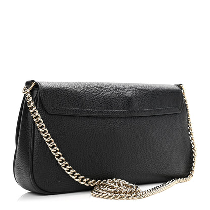 Gucci Pebbled Calfskin Medium Soho Flap Crossbody Black 3 of 11