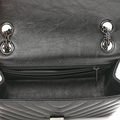 Chanel Aged Calfskin Chevron Quilted 2.55 Reissue Mini Flap So Black 5 of 10