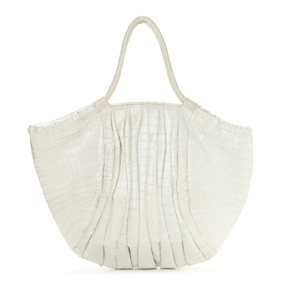 Nancy Gonzalez Crocodile Top Handle Tote White 1 of 25