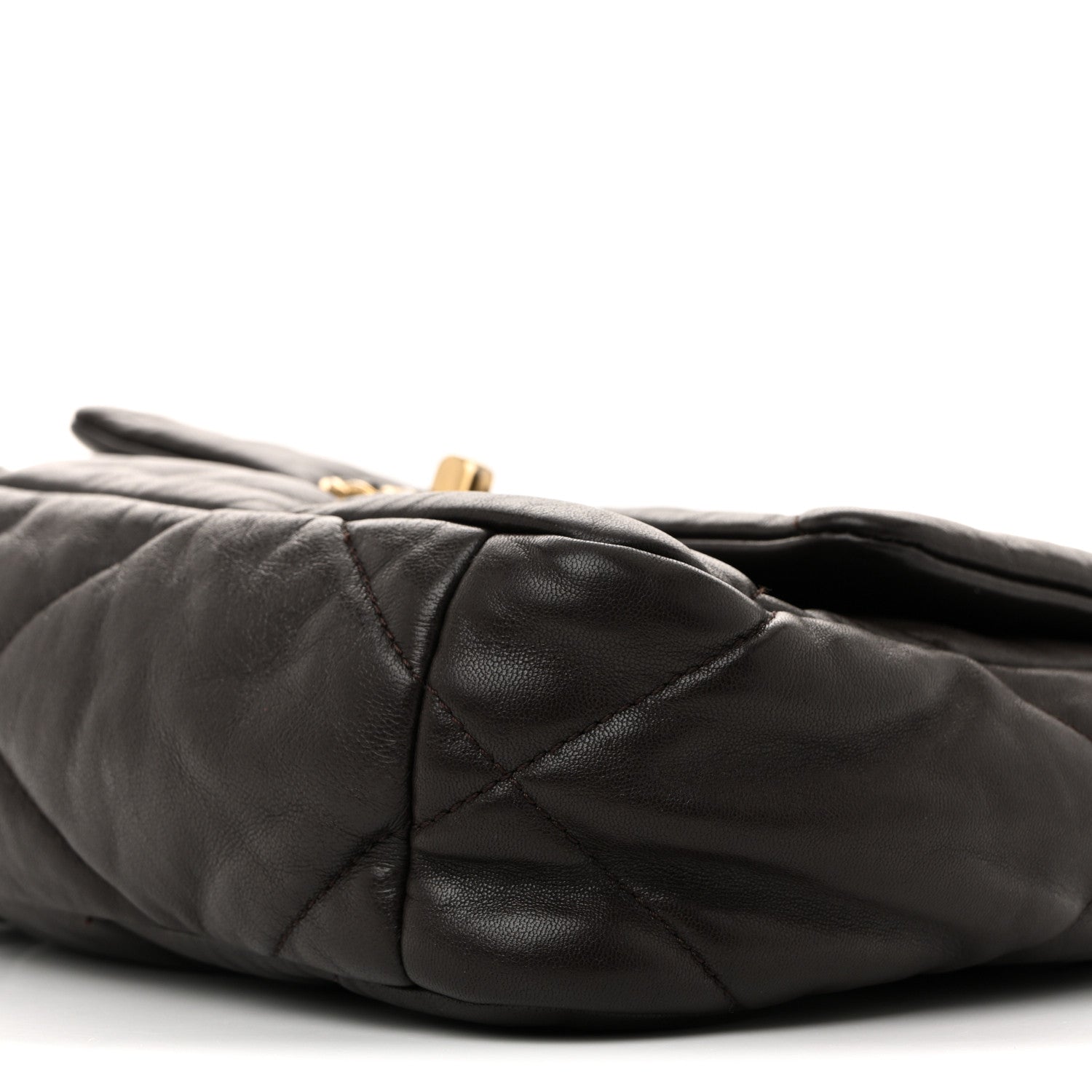 Chanel Lambskin Quilted Medium Chanel 19 Flap Dark Brown 10 of 13