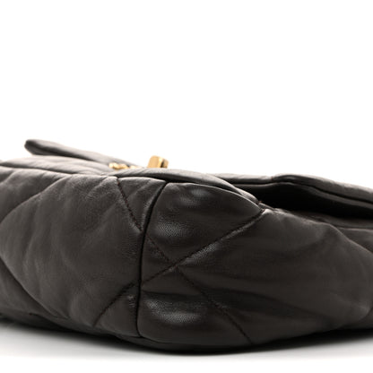 Chanel Lambskin Quilted Medium Chanel 19 Flap Dark Brown 10 of 13
