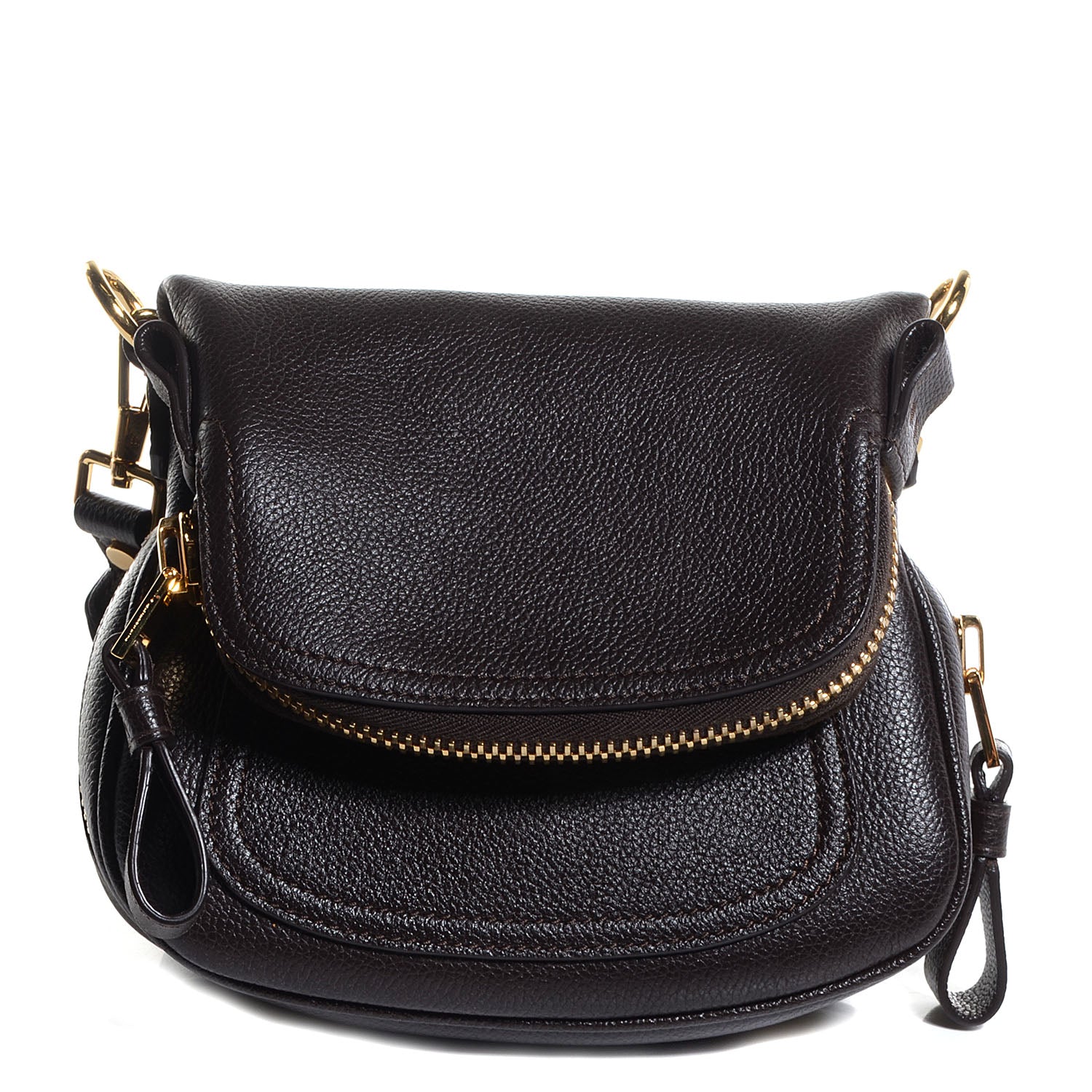 Tom Ford Calfskin Jennifer Mini Crossbody Bag Brown 1 of 8