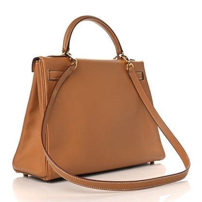 Hermes Courchevel Kelly Retourne 32 Naturelle 3 of 10