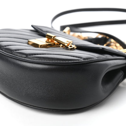 Chloe Calfskin Quilted Mini Drew Bijou Shoulder Bag Black 7 of 10