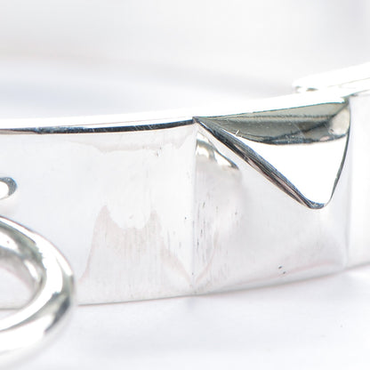 Hermes Sterling Silver PM Collier De Chien Bracelet SH 6 of 8