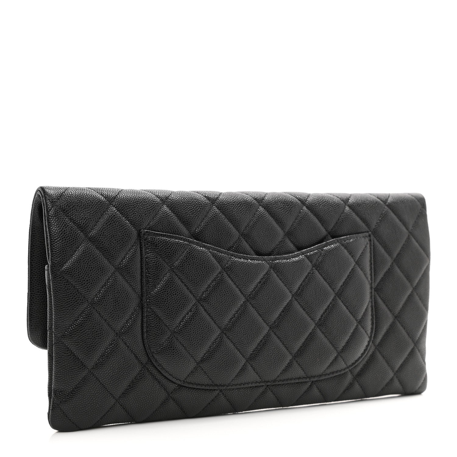 Chanel Caviar Quilted Flap Clutch Black 3 of 10