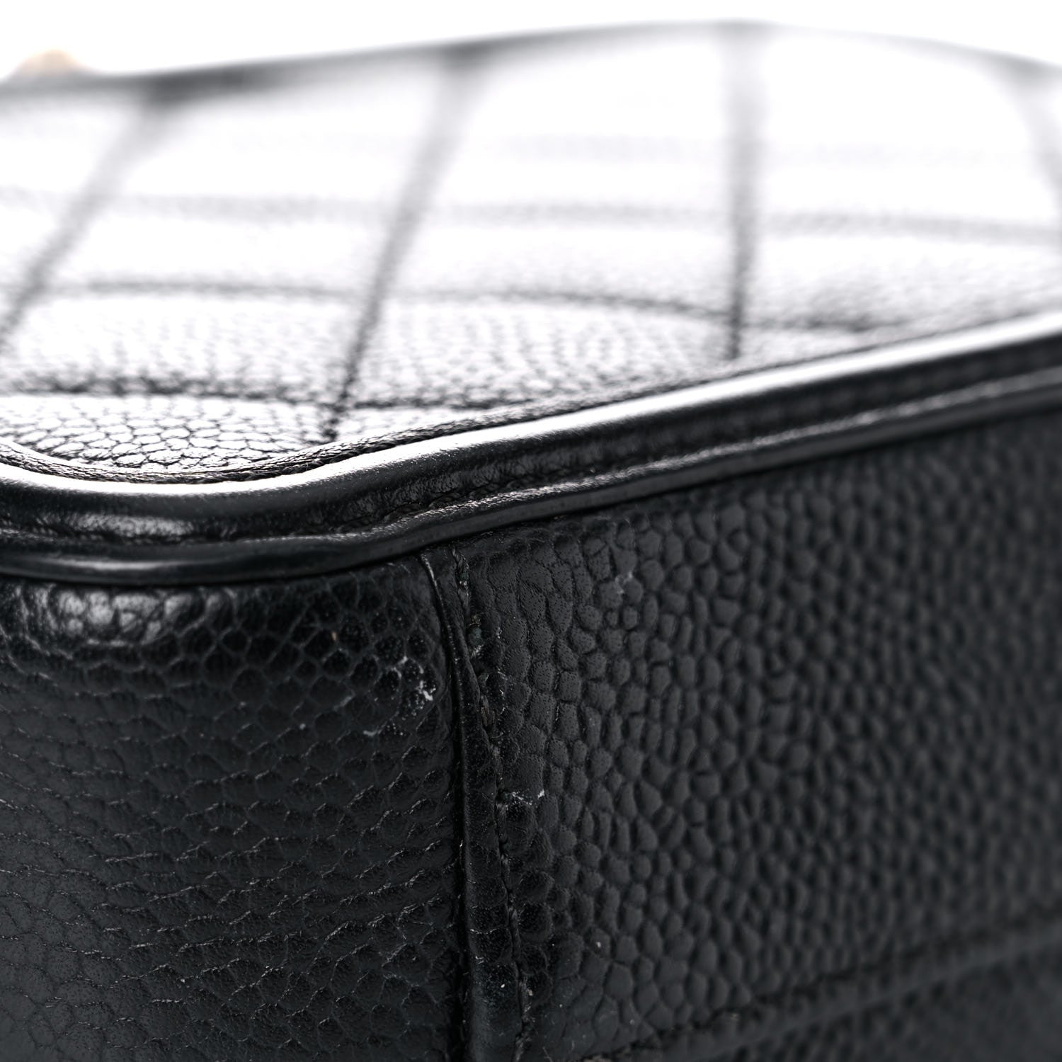 Chanel Caviar Quilted Small CC Filigree Vanity Case Black 13 of 28