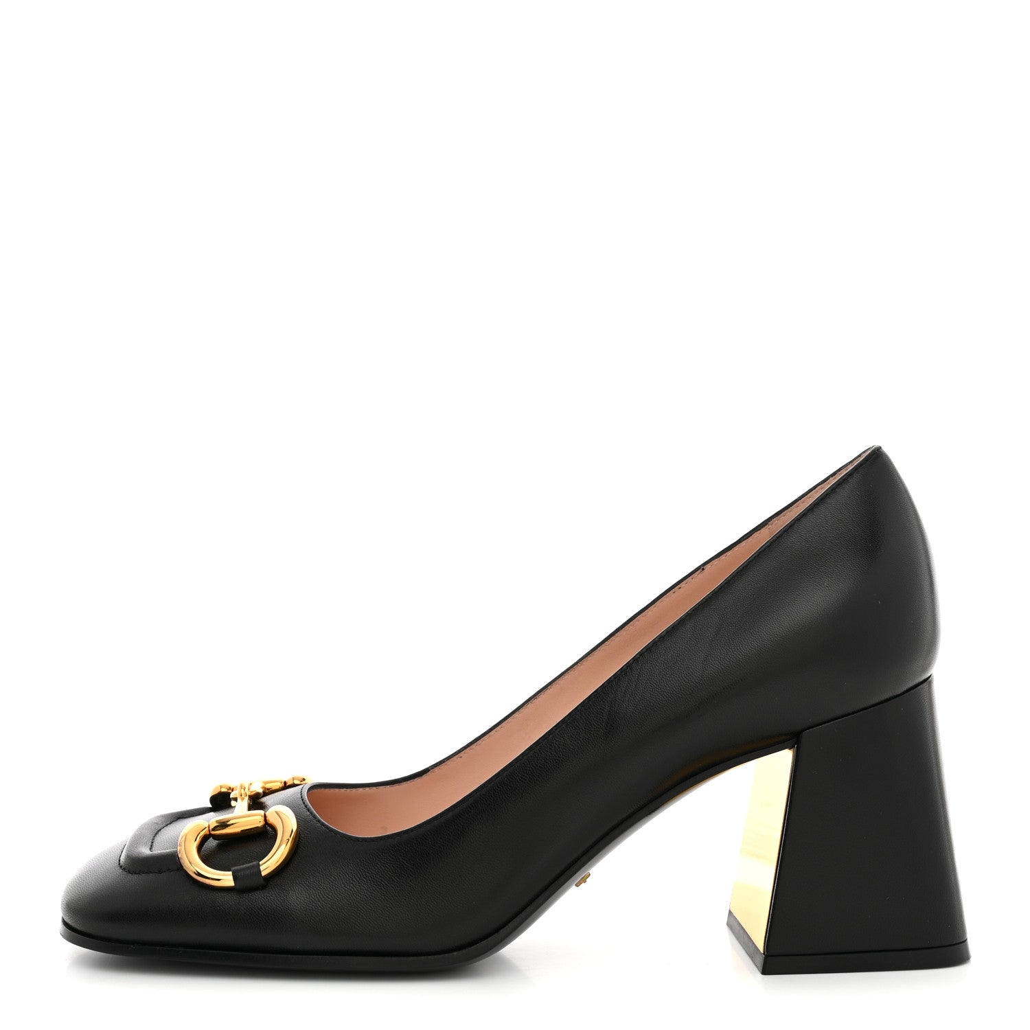 Gucci Malaga Kid Horsebit 75mm Pumps 39 Black 1 of 10