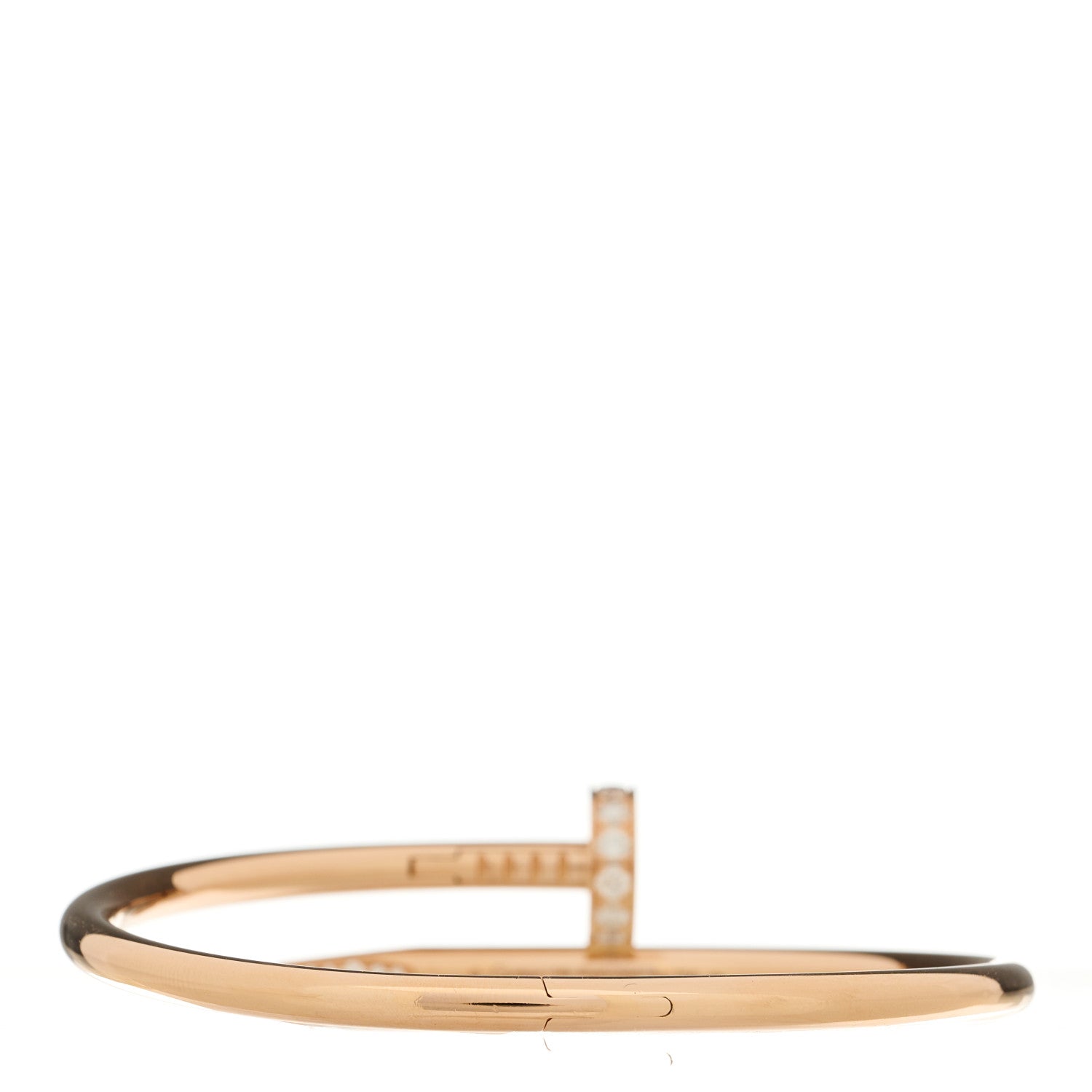 Cartier 18K Pink Gold Diamond Juste Un Clou Bracelet 16 2 of 5