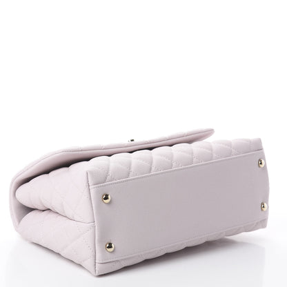 Chanel Caviar Quilted Small Coco Handle Flap Lilas Lilac 3 of 8