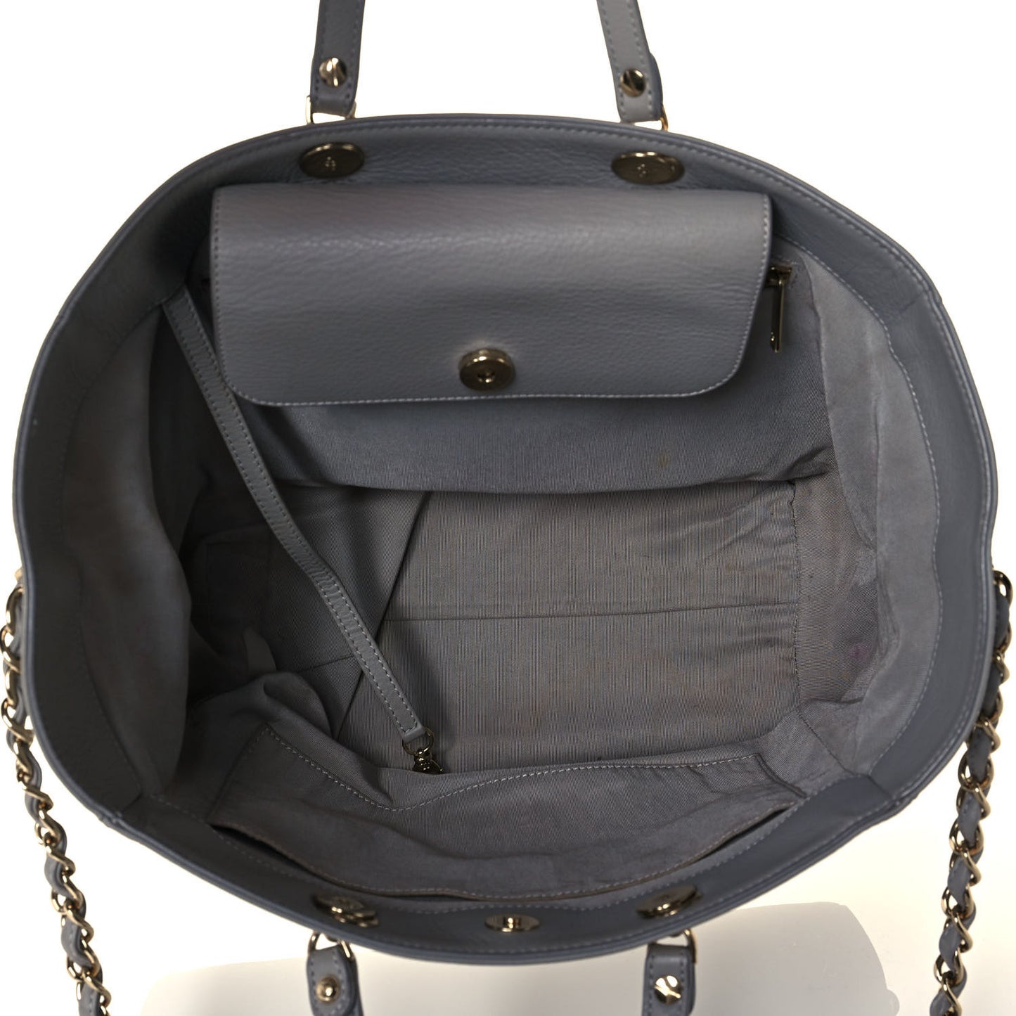 Bullskin Stitched Medium Shopping Bag Grey