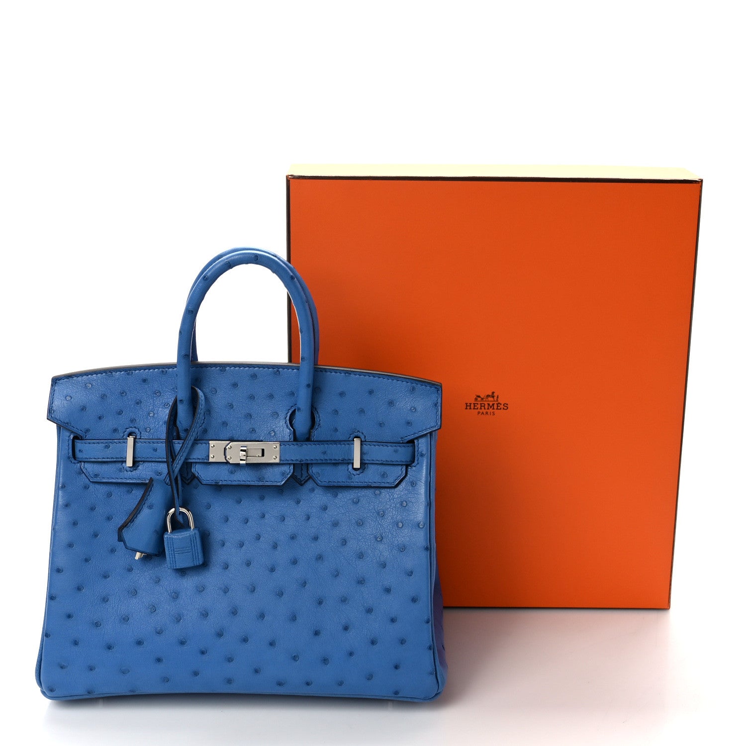 Hermes Ostrich Birkin 25 Mykonos 12 of 12