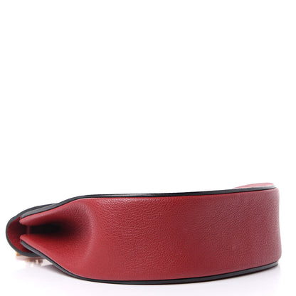 Chloe Grained Calfskin Lambskin Drew Shoulder Bag Red 4 of 16