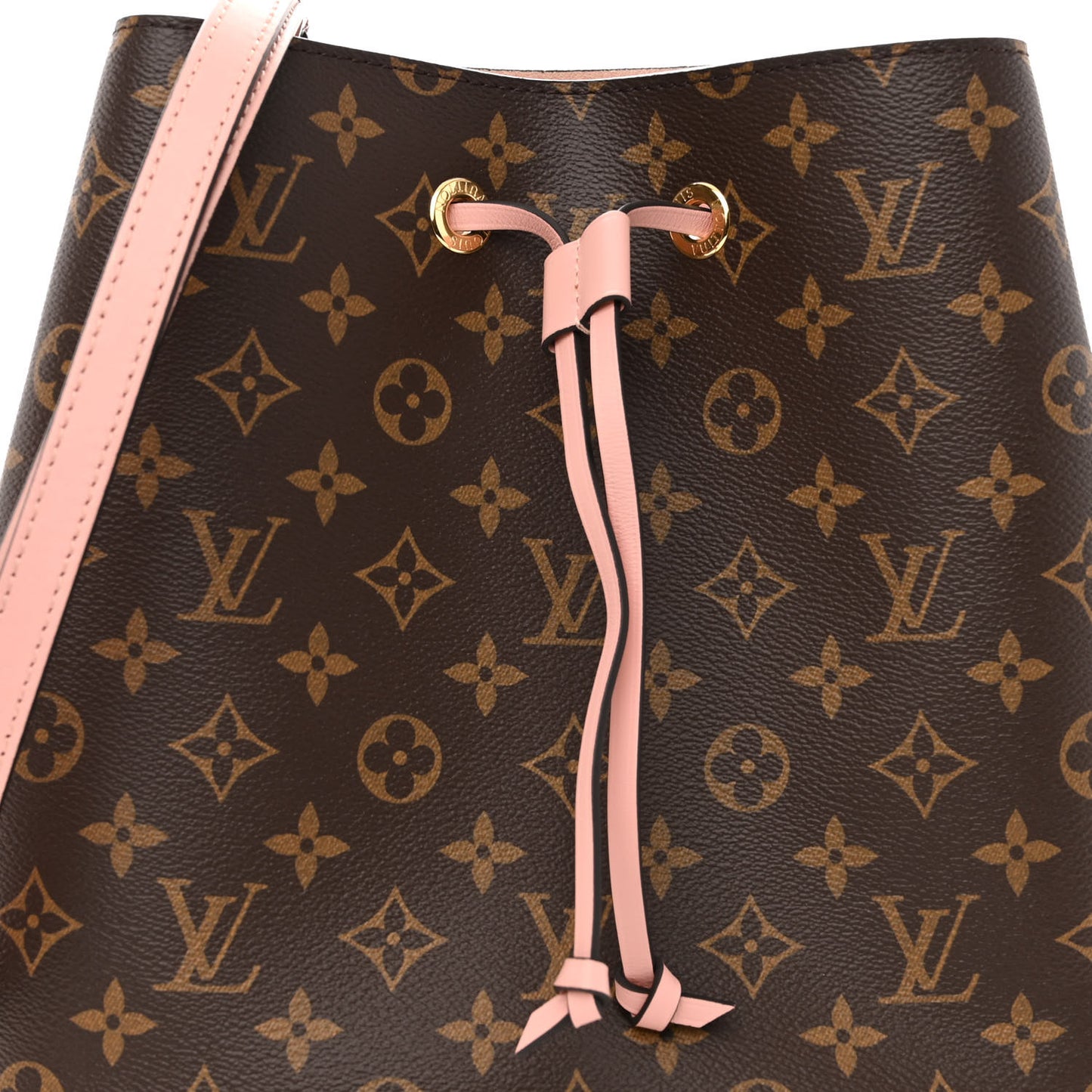 LOUIS VUITTON Monogram Neonoe MM Rose Poudre