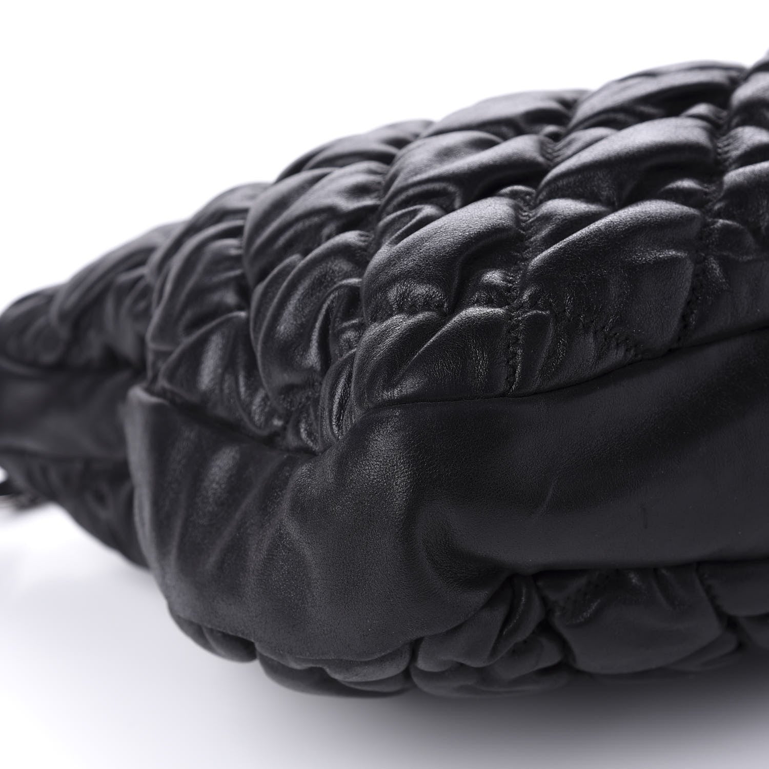 Chanel Iridescent Calfskin Bubble Quilt Hobo Black 6 of 10