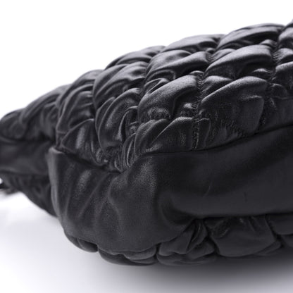 Chanel Iridescent Calfskin Bubble Quilt Hobo Black 6 of 10
