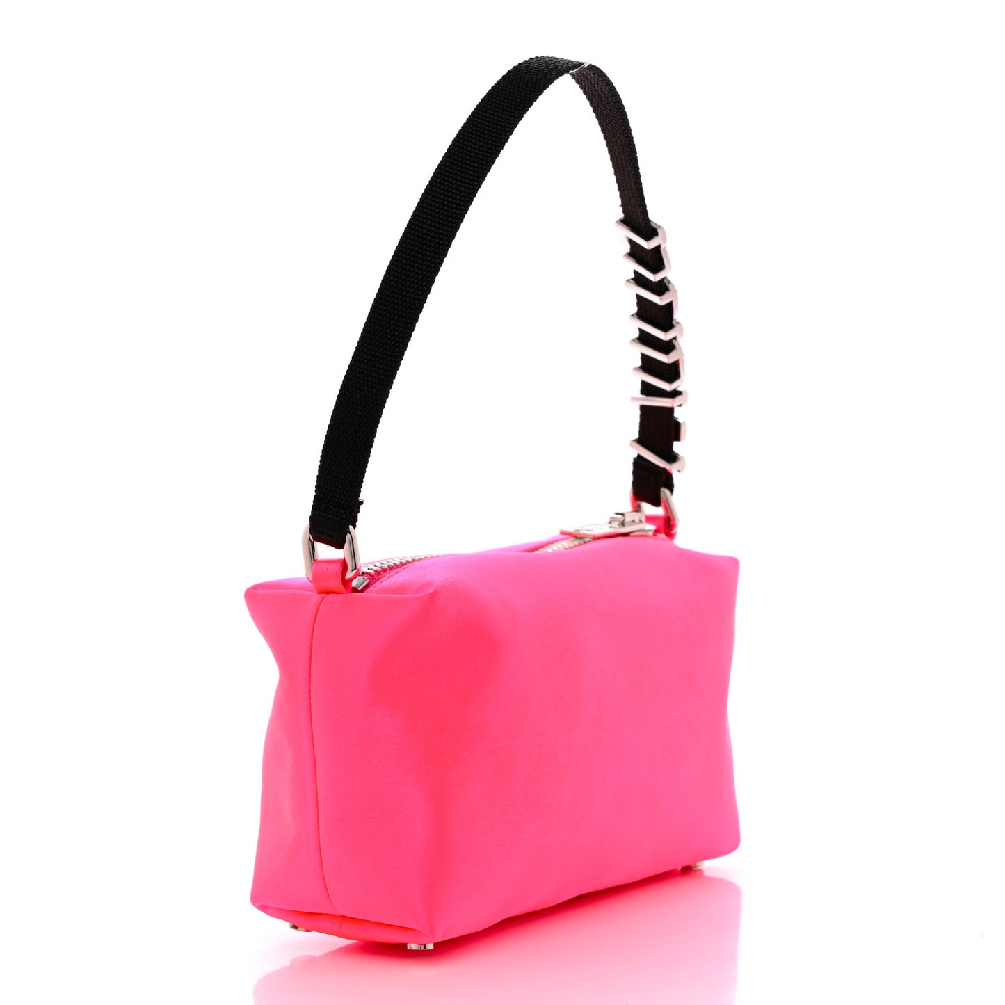Satin Crystal Heiress Pouch Pink