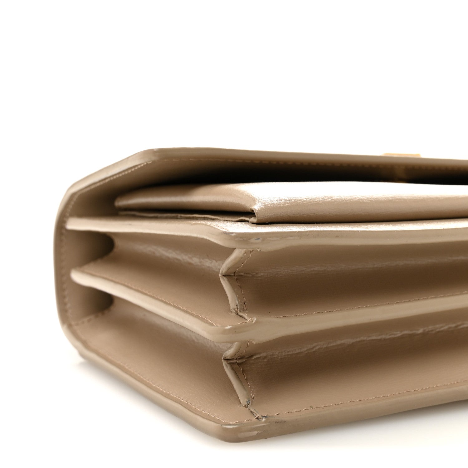 Saint Laurent Calfskin Medium Monogram Sunset Dark Beige 8 of 9