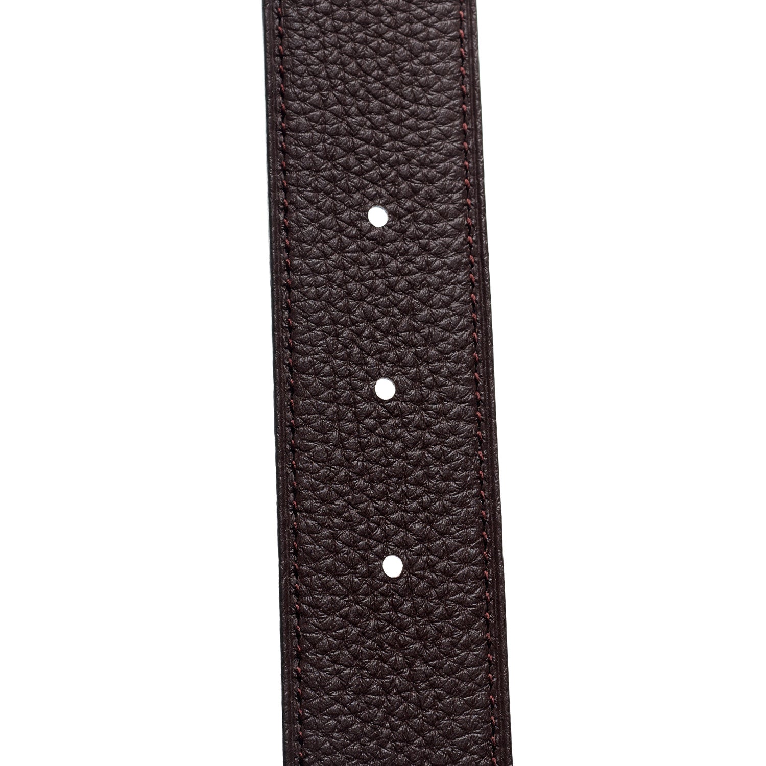 Hermes Box Togo 32mm H Belt 90 36 Black Chocolate 5 of 7