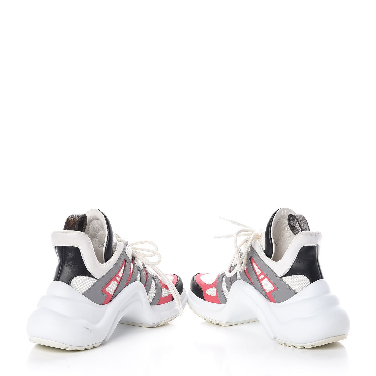 Calfskin Technical Nylon LV Archlight Sneaker 36 White