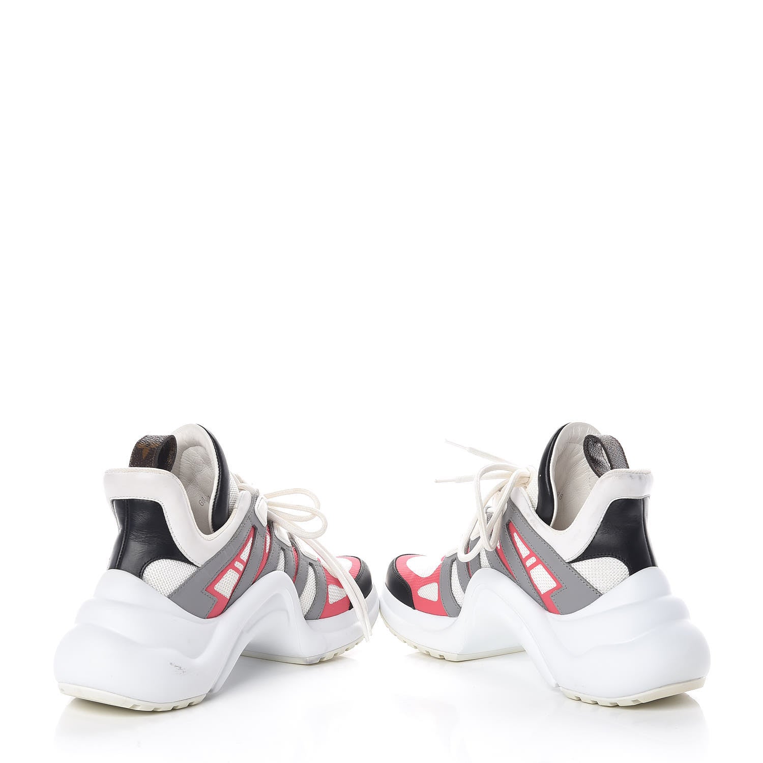 Louis Vuitton Calfskin Technical Nylon LV Archlight Sneaker 36 White 6 of 8