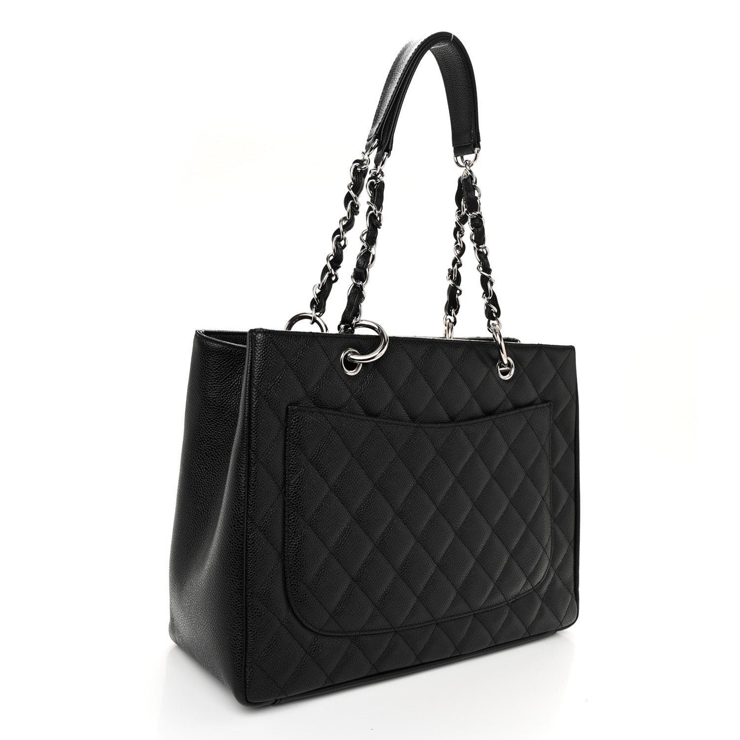 Chanel Caviar Quilted Grand Shopping Tote GST Black 3 of 10