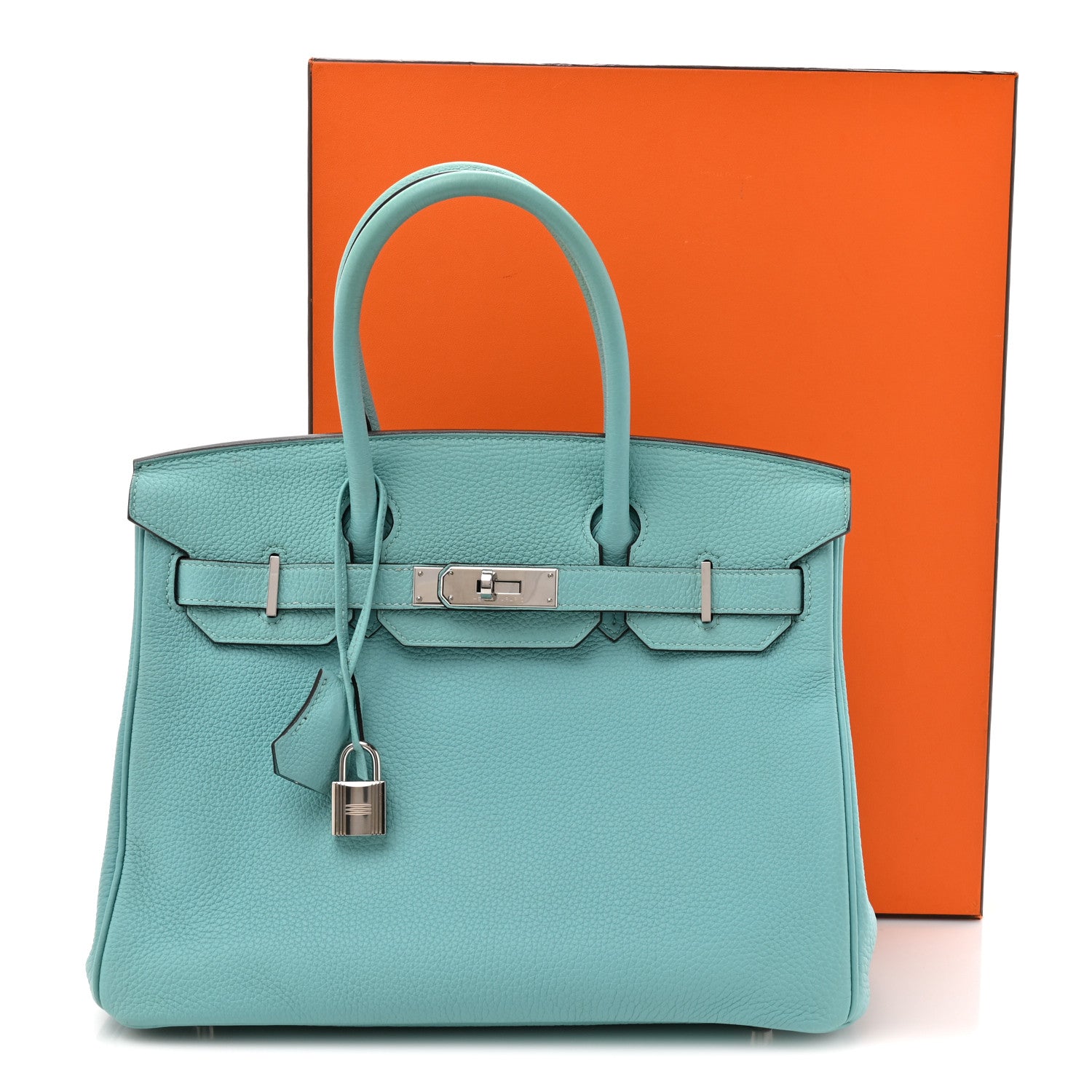 Hermes Togo BIRKIN 30 Bleu Atoll 18 of 18