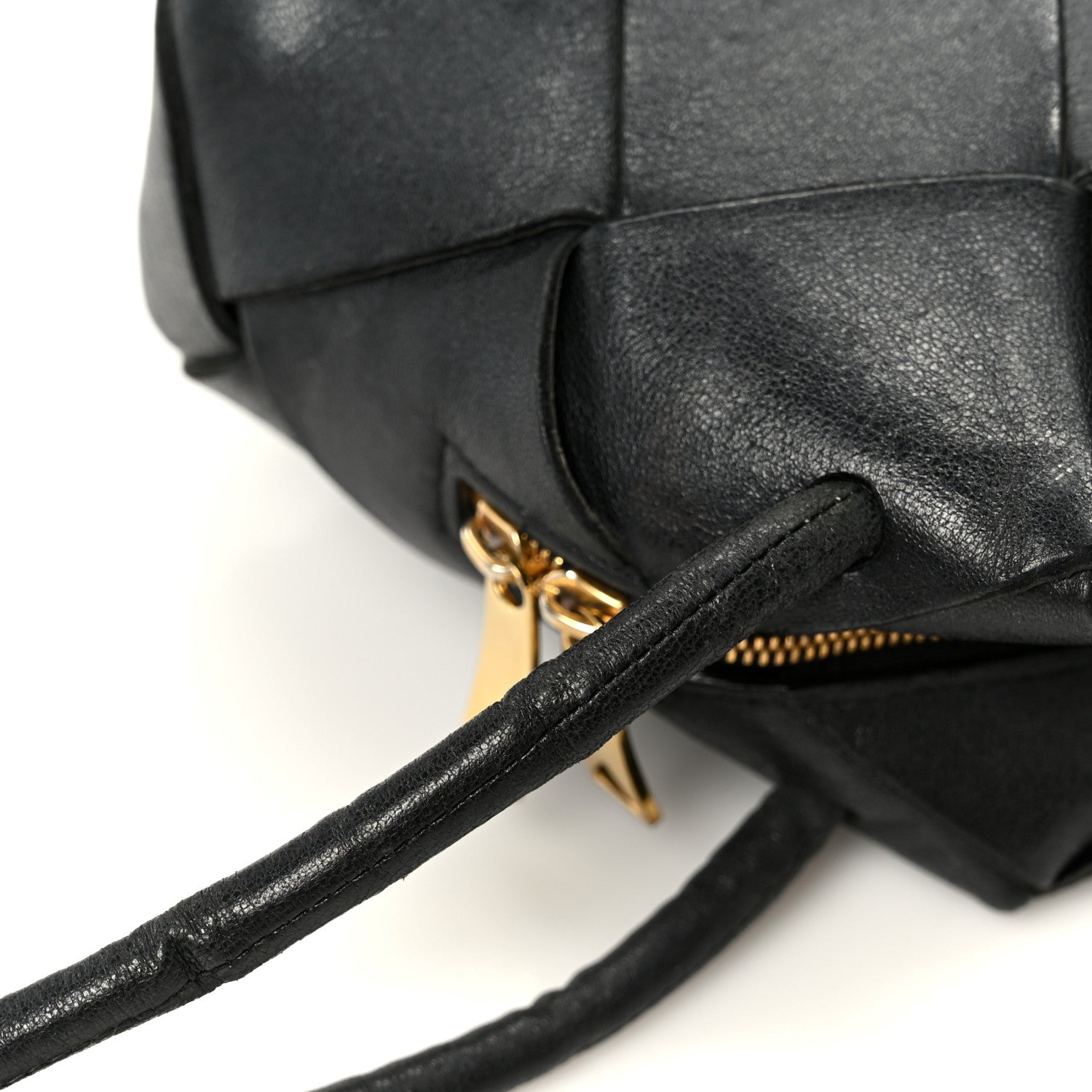 Bottega Veneta Lambskin Maxi Intreccio Small Cassette Camera Bag Black 11 of 11