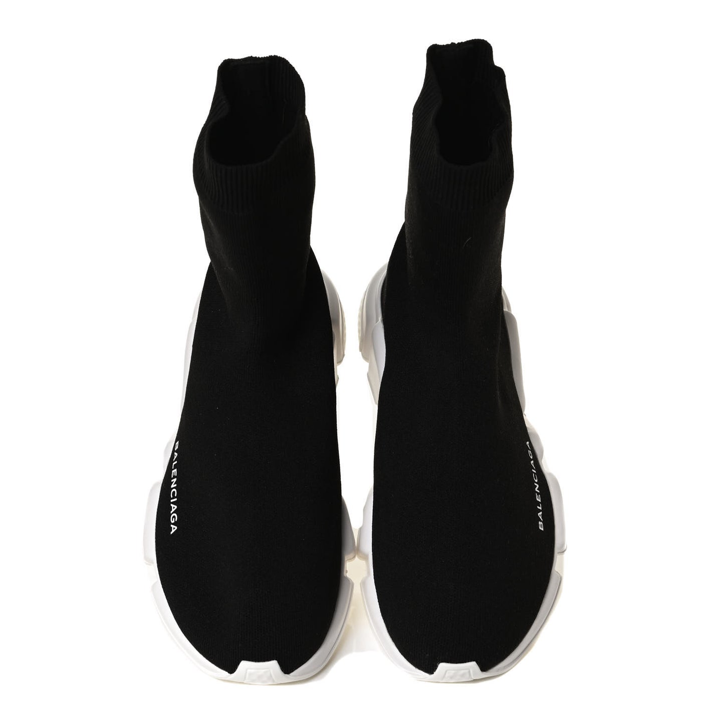 Neoprene Knit Womens Speed Sock Sneakers 39 Black White