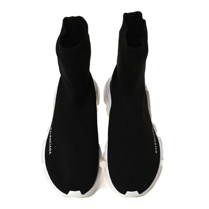 Balenciaga Neoprene Knit Womens Speed Sock Sneakers 39 Black White 5 of 10