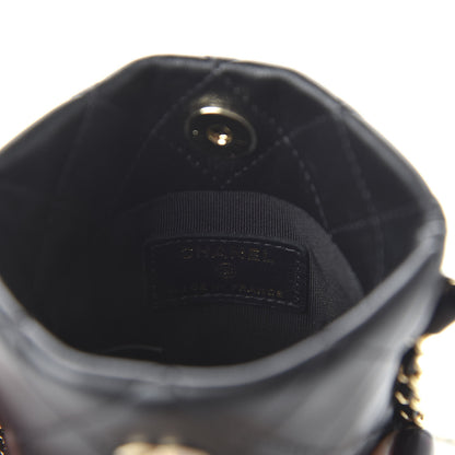 Chanel Lambskin Quilted Chain Around Phone Holder Black 8 of 11